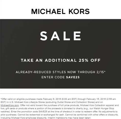 michael kors 20 off|michael kors promo code today.